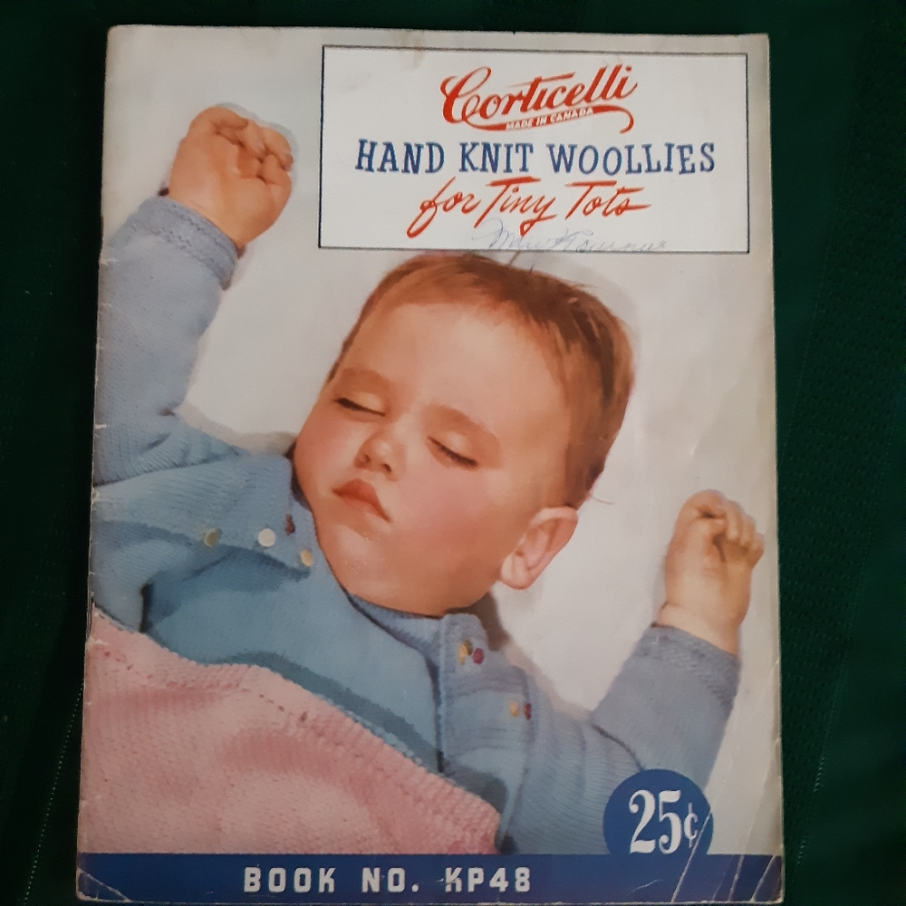 VTG 1940-50's Hand Knit Woolies Instructional Magazine